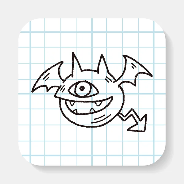 Monster doodle — Stock vektor