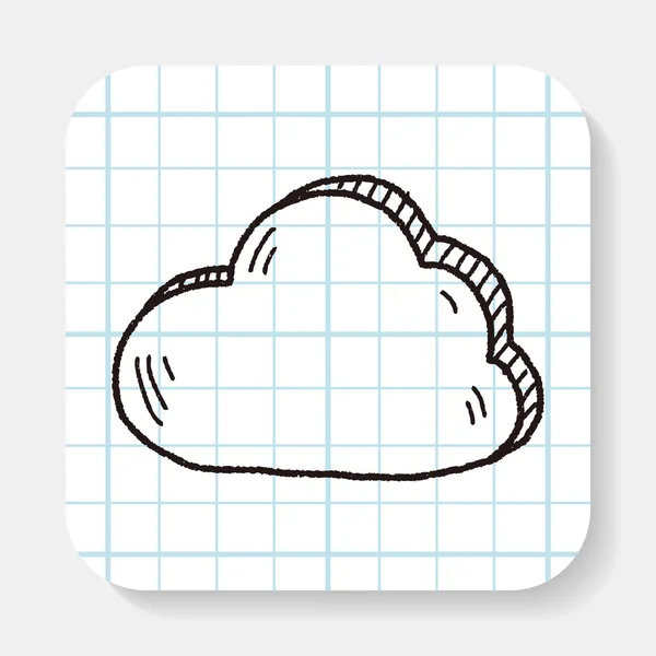 Рисунок на облаке интернета — стоковый вектор