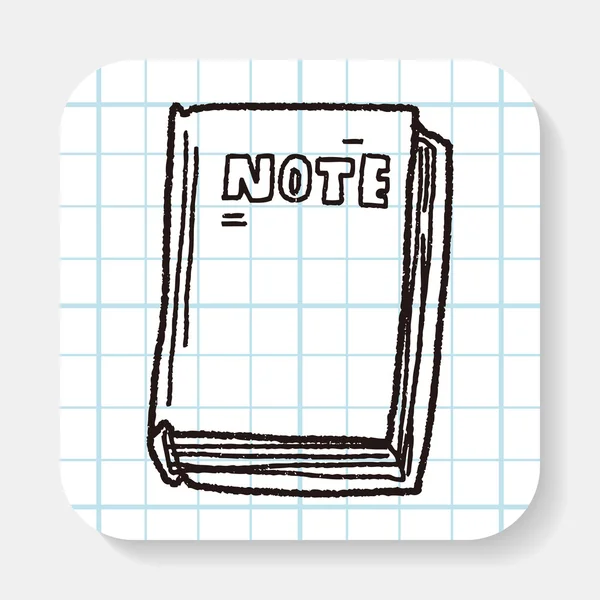 Notebook Doodle — Vettoriale Stock