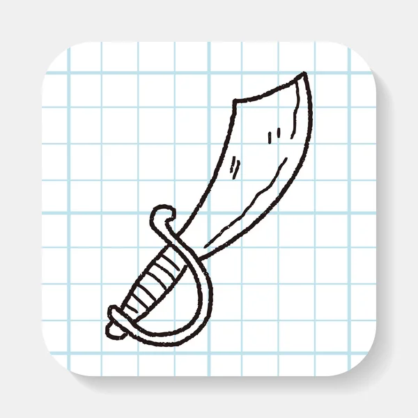 Doodle ножем — стоковий вектор