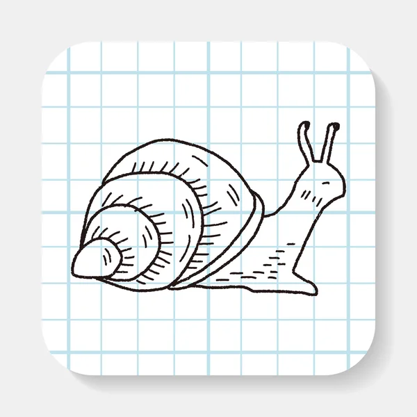 Snail doodle — Stock Vector