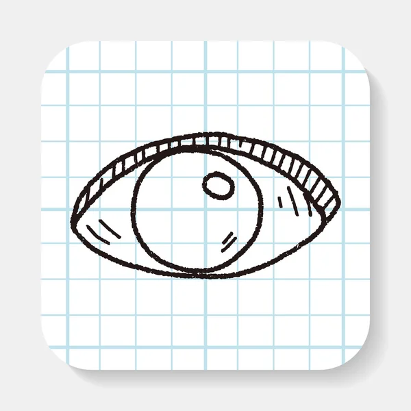 Garabato ocular — Vector de stock