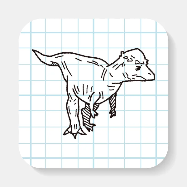 恐竜の落書き — ストックベクタ