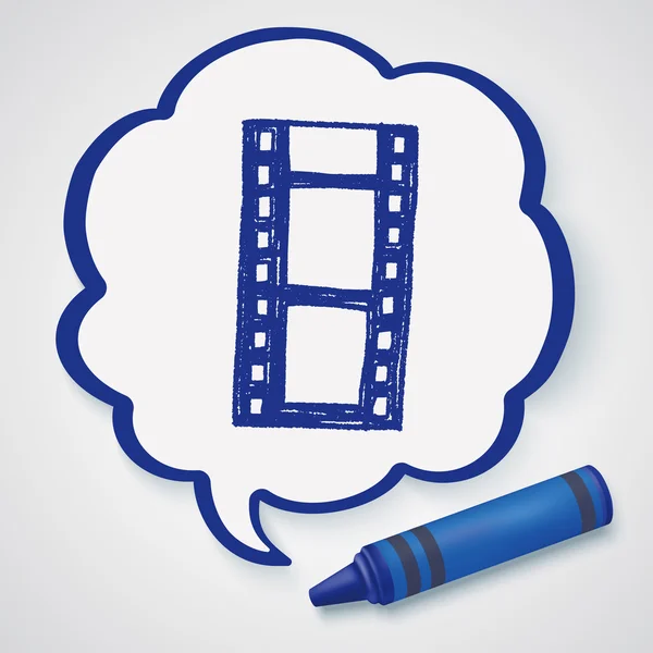 Doodle Film elemento icono — Archivo Imágenes Vectoriales