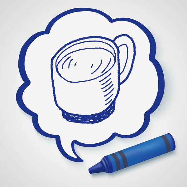 Doodle elemento icono de café — Vector de stock