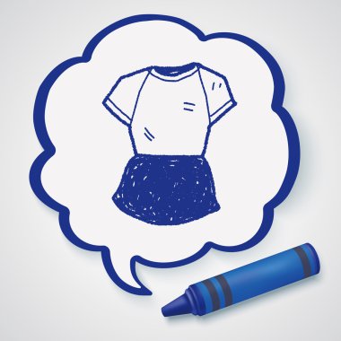 spor giyim doodle Icon öğesi