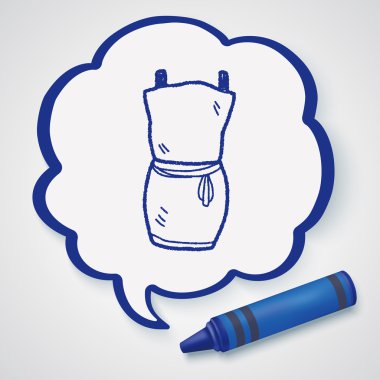 elbise doodle Icon öğesi