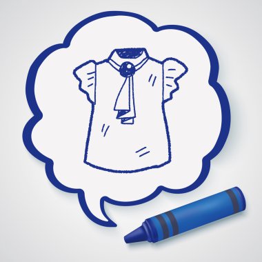 kadın giysileri doodle Icon öğesi