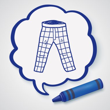 pantolon doodle Icon öğesi