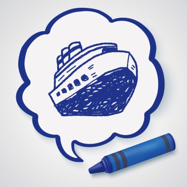 Doodle tekne simgesi öğesi