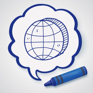 Küre doodle Icon öğesi