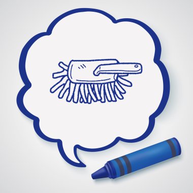 tüy silgi doodle Icon öğesi