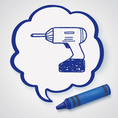 Matkap doodle Icon öğesi