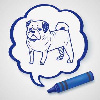 köpek doodle Icon öğesi