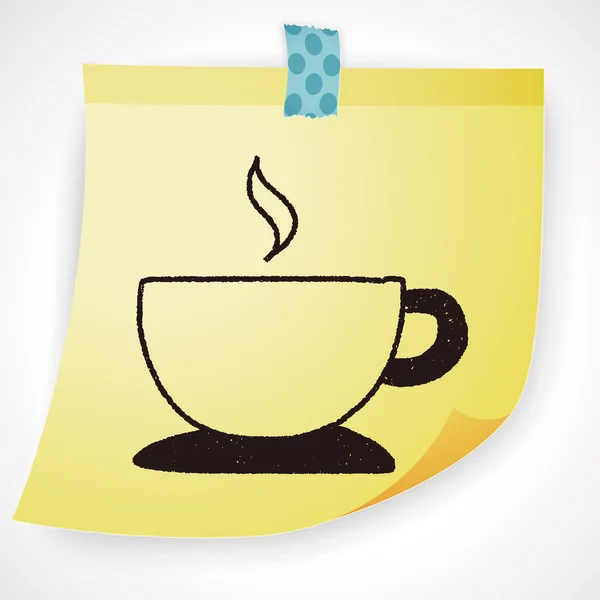 Doodle Coffee Векторні ілюстрації — стоковий вектор