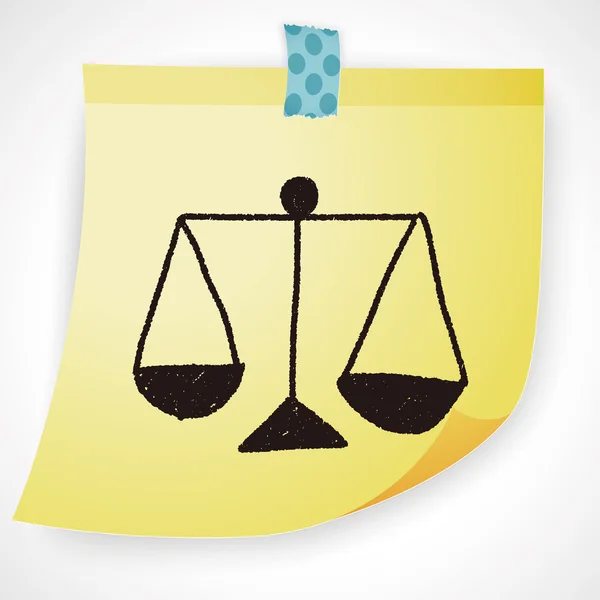 balance doodle drawing vector illustration Stock Image Everypixel