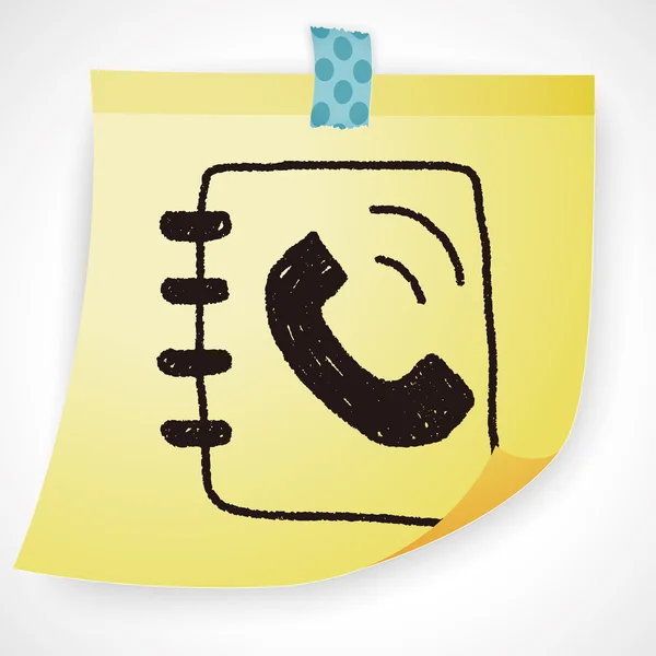 Επικοινωνήστε με την εικονογράφηση βιβλίων doodle σχεδίασης διάνυσμα — Διανυσματικό Αρχείο