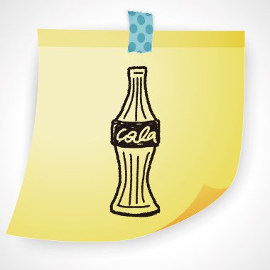 Doodle cola vektör çizimi