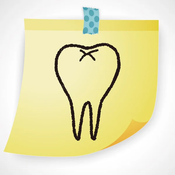 歯のベクトル図 — ストックベクタ