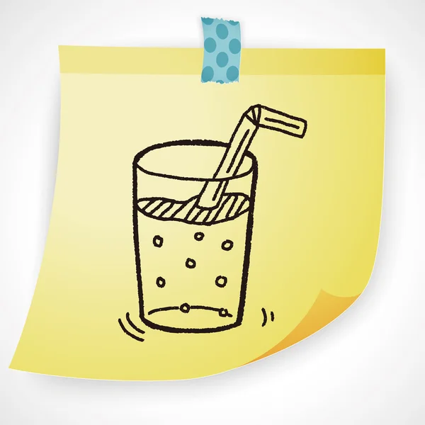 Ilustración vectorial de Doodle Beverages — Vector de stock