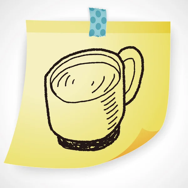 Елемент значка кави Doodle — стоковий вектор