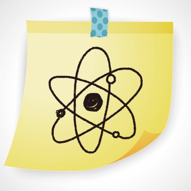 Moleküler doodle Icon öğesi