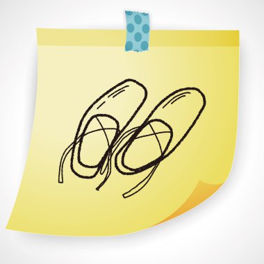 bale ayakkabıları doodle Icon öğesi