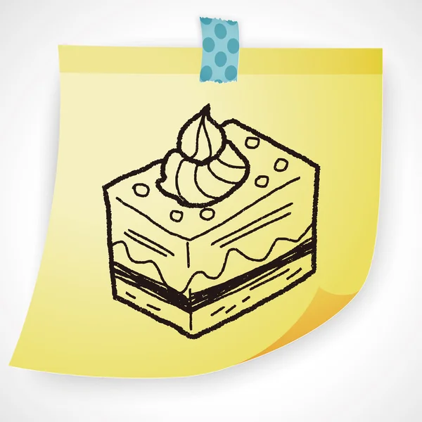 Doodle dort ikonu prvek — Stockový vektor