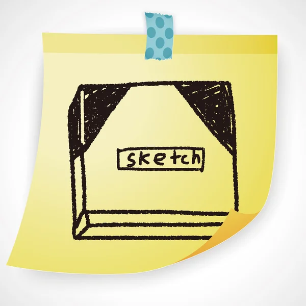 Sketchbook doodle Icon öğesi — Stok Vektör