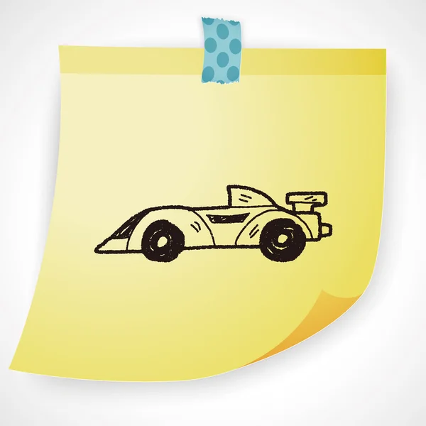 Élément icône doodle racing — Image vectorielle