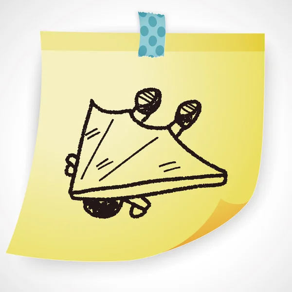 Hang planando doodle ícone elemento — Vetor de Stock