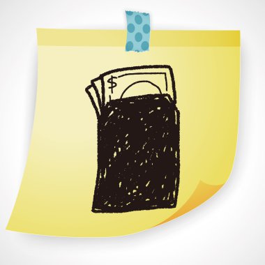Çin yeni yılı; Kırmızı zarf simgesi öğe doodle