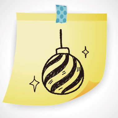 Noel dekorasyon doodle Icon öğesi