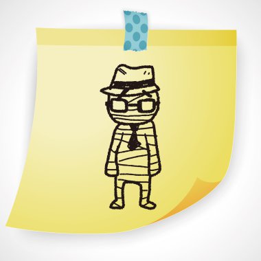 Mumya doodle Icon öğesi