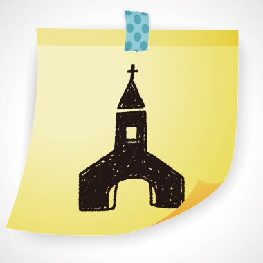 Kilise doodle Icon öğesi