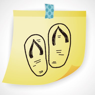 Flip flop doodle Icon öğesi