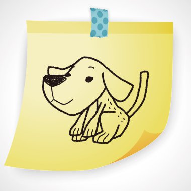 köpek doodle Icon öğesi