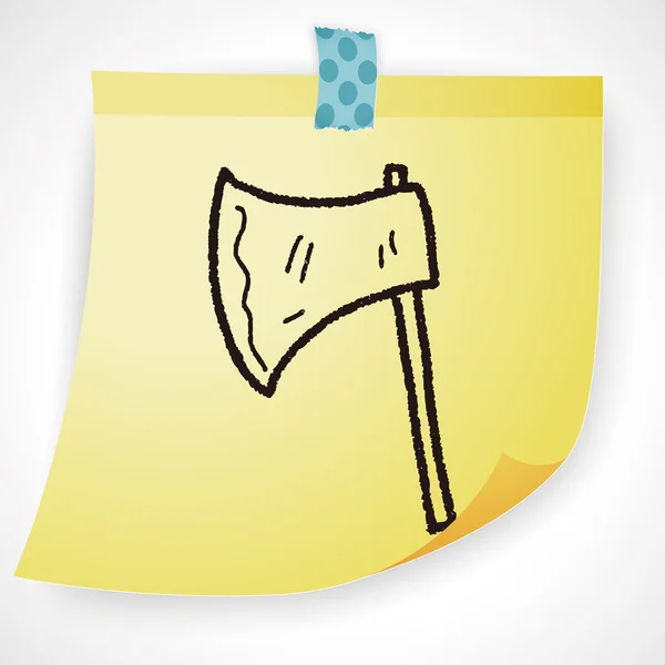 AX doodle Icon öğesi — Stok Vektör