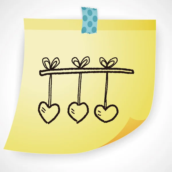 Amor doodle ícone elemento — Vetor de Stock