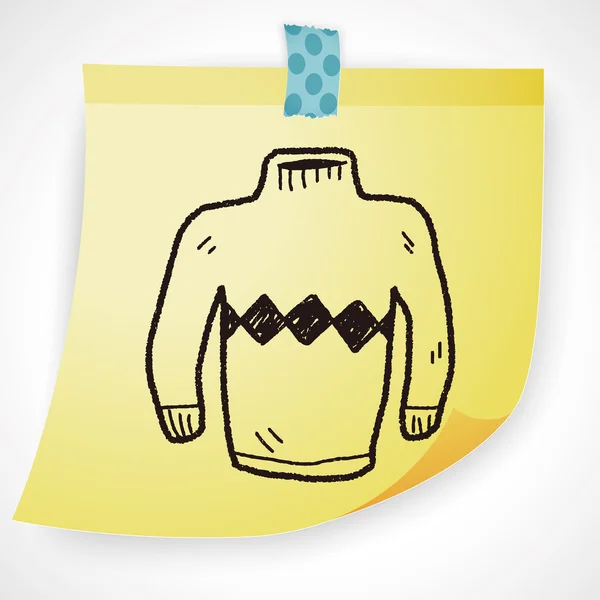 Jersey garabato icono elemento — Vector de stock