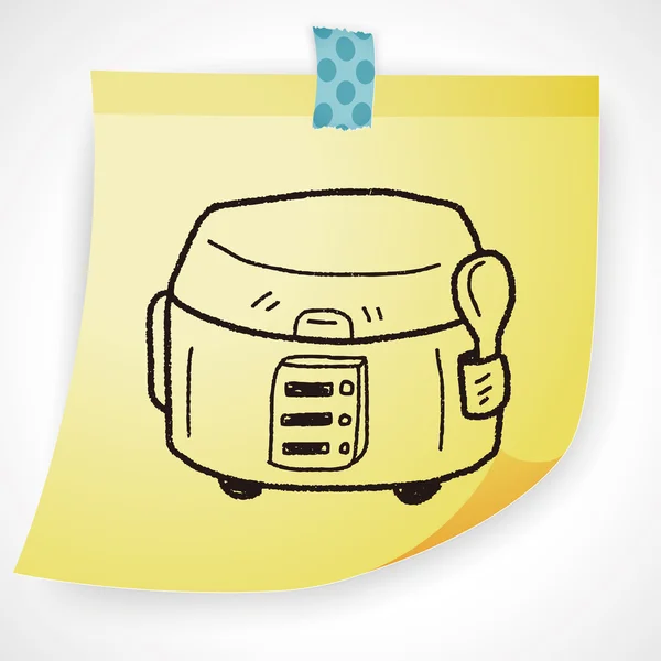 Elemento ícone doodle fogão — Vetor de Stock