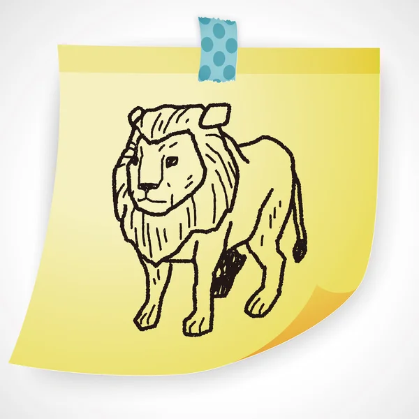 Элемент значка льва — стоковый вектор