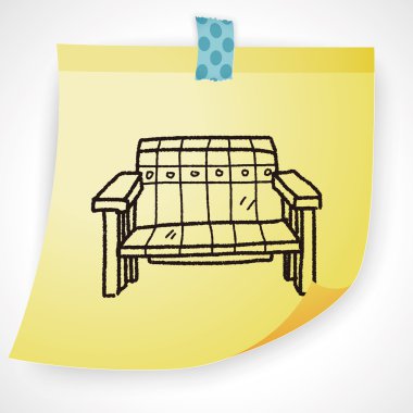 kanepe doodle Icon öğesi