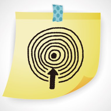 Hedef doodle Icon eleman