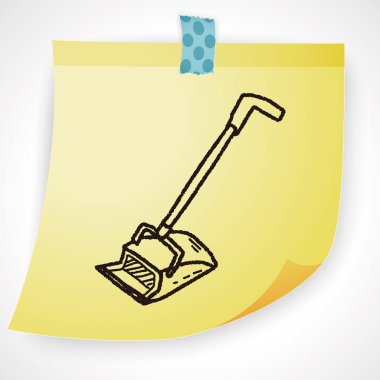 süpürge doodle Icon öğesi