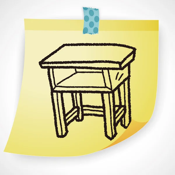 桌子上涂鸦图标元素 — 图库矢量图片