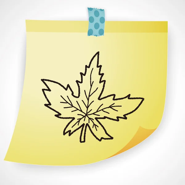 Planta doodle icono elemento — Archivo Imágenes Vectoriales