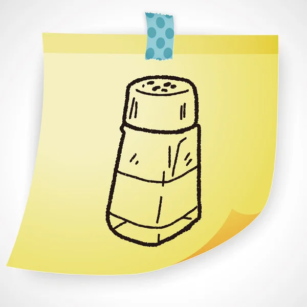 Sůl pepř doodle ikonu prvek — Stockový vektor