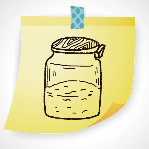 Sól pieprz doodle ikonę elementu — Wektor stockowy