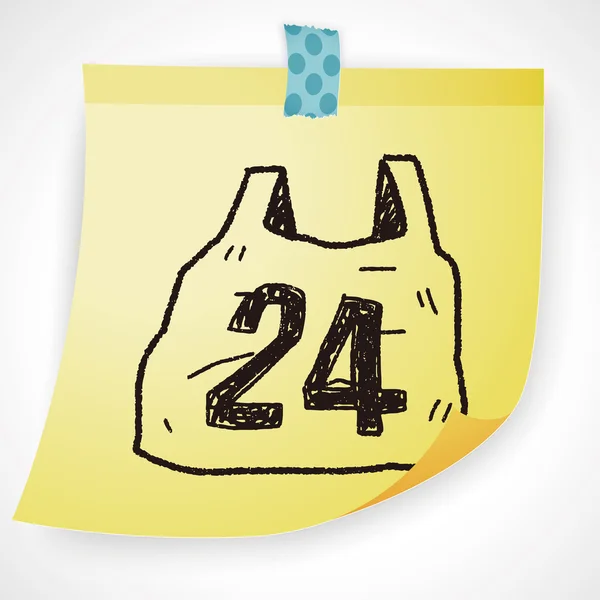 24 小时购物涂鸦图标元素 — 图库矢量图片
